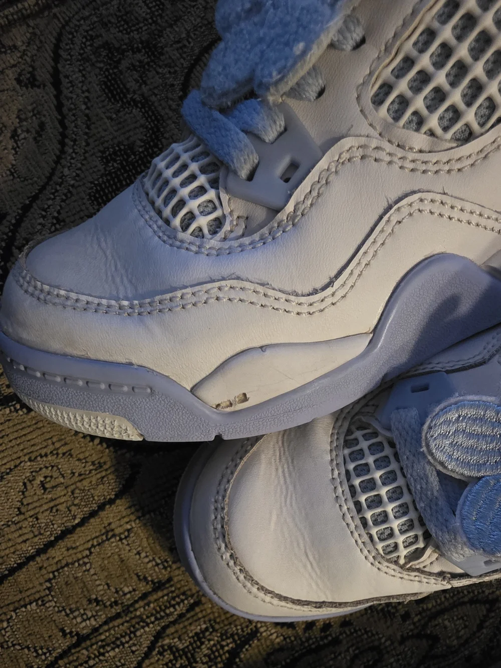 Jordan Air IB8962-100 White and Light Blue Size 12